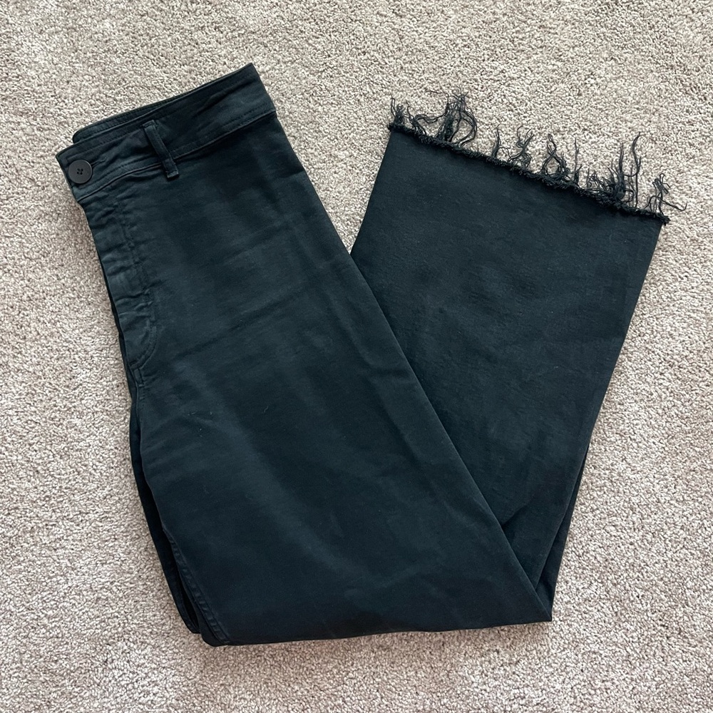 Zara Black High Waisted Wide Leg Jeans